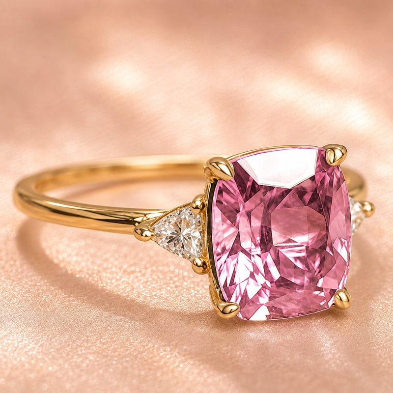 Exquisite Princess Cut Band Ring