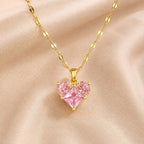 Radiant Heart Zirconia Necklace