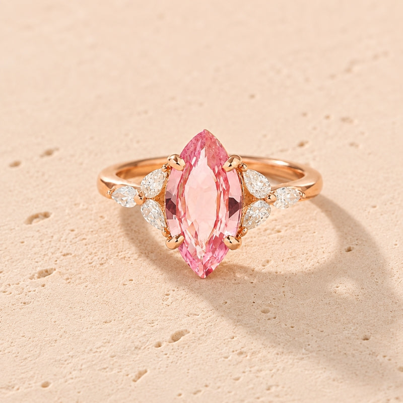 Radiant Pink Zirconia Ring