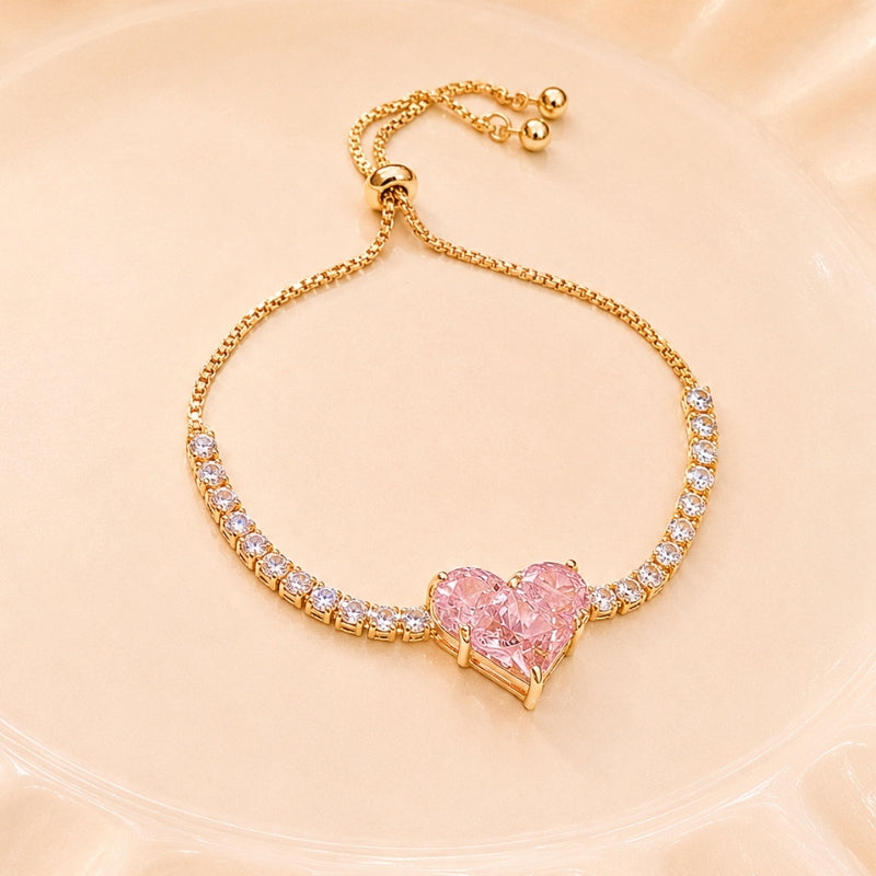 Radiant Heart Charm Bracelet