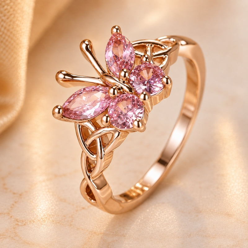 Marquise Cut Butterfly Ring