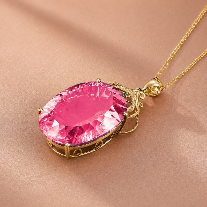 Exquisite Crystal Charm Necklace