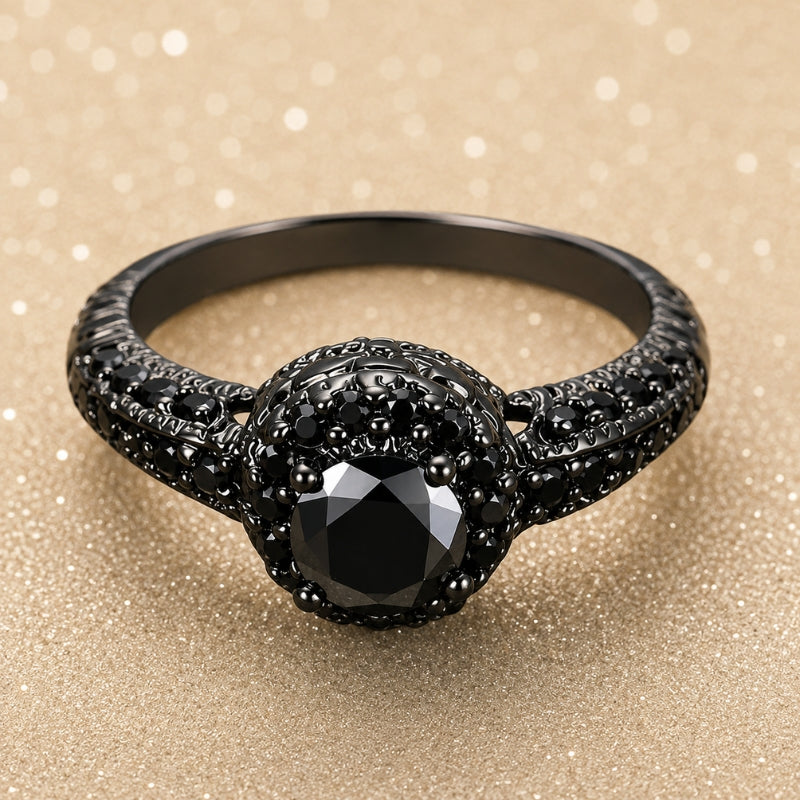 Ethereal Black Eternity Ring