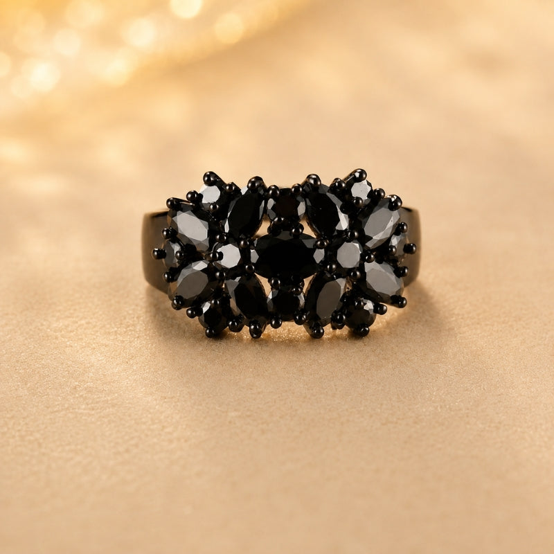 Ethereal Black Zirconia Ring
