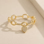 Timeless Heart Chain Ring