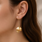 Prestigious Rotating Alloy Earrings