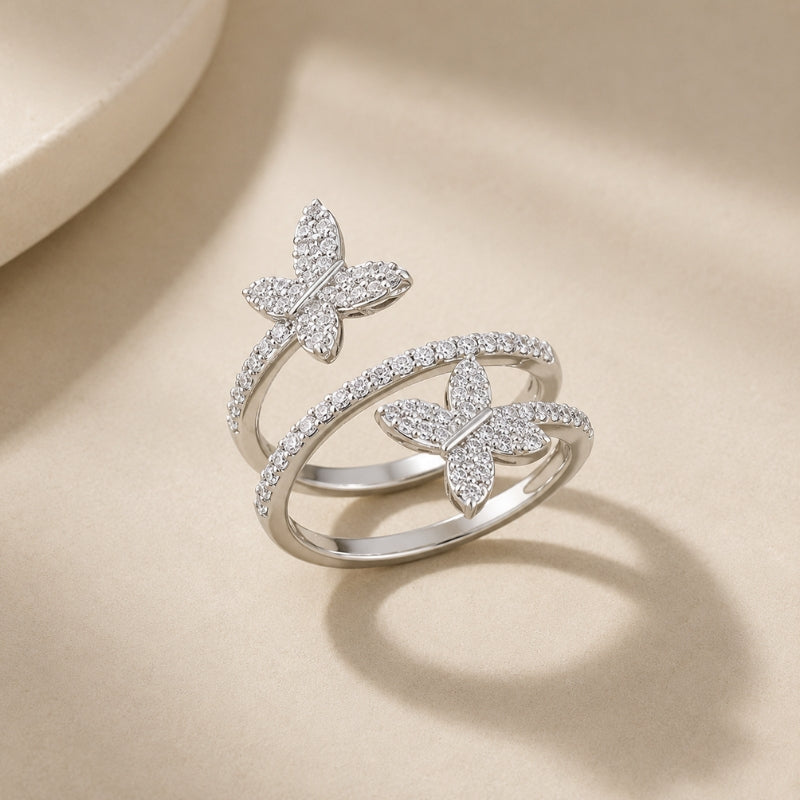Lavish Butterfly Fashion Ring
