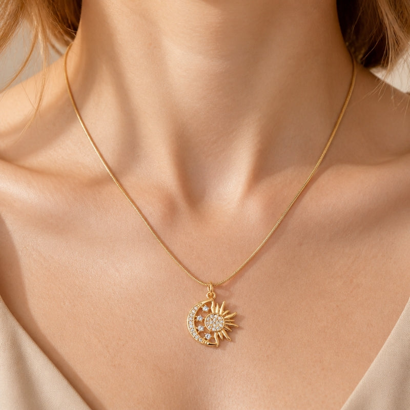 Exquisite Celestial Zirconia Necklace