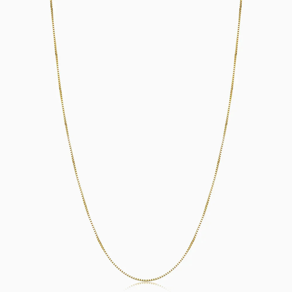 Minimalist Gold Box Necklace