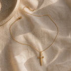 Vintage Warrior Cross Necklace