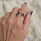Vintage Angel Wings Adjustable Ring