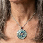 Intricate Blue Mandala Necklace