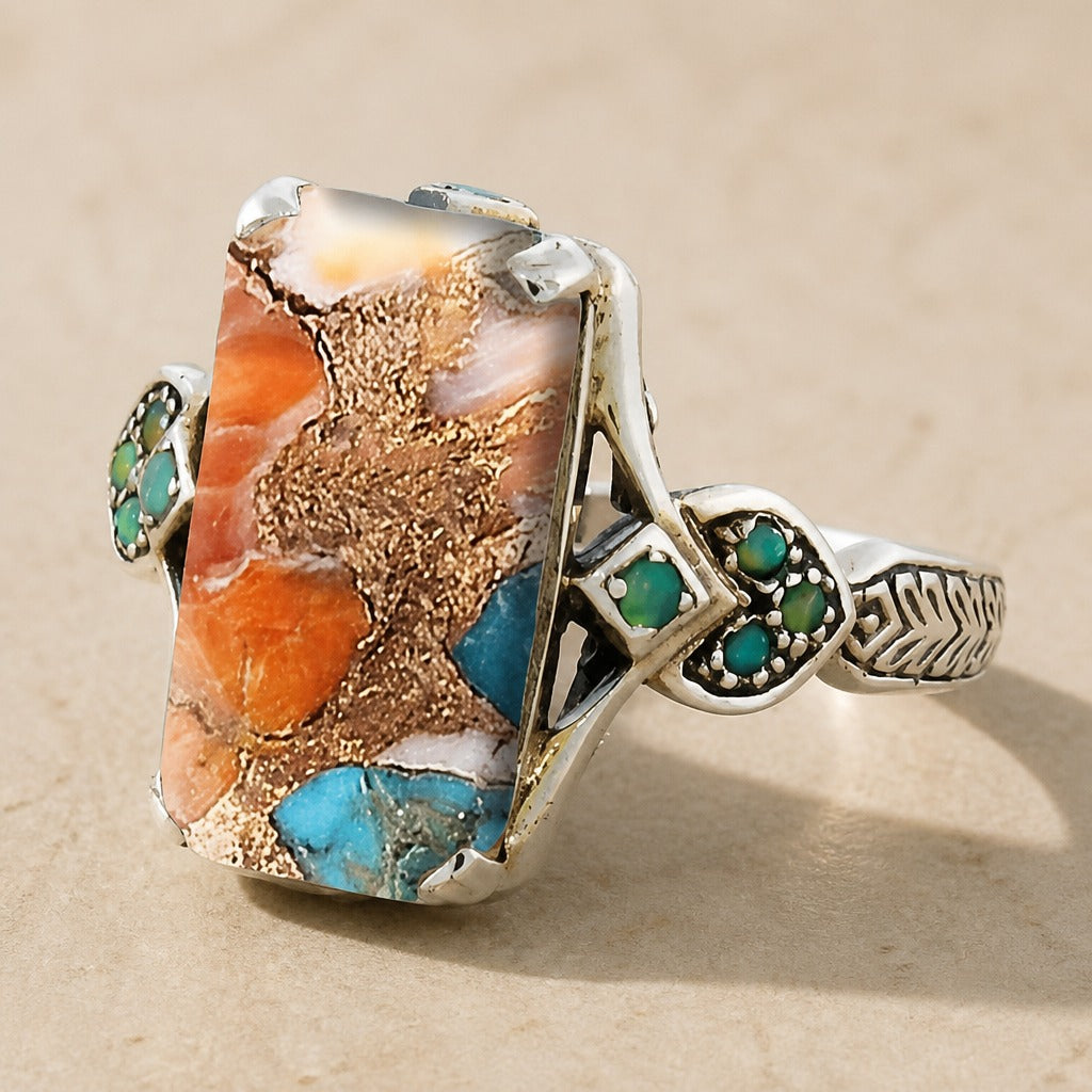 Vintage Turquoise Silver Ring