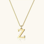 Vintage Letter Initial Gold Necklace