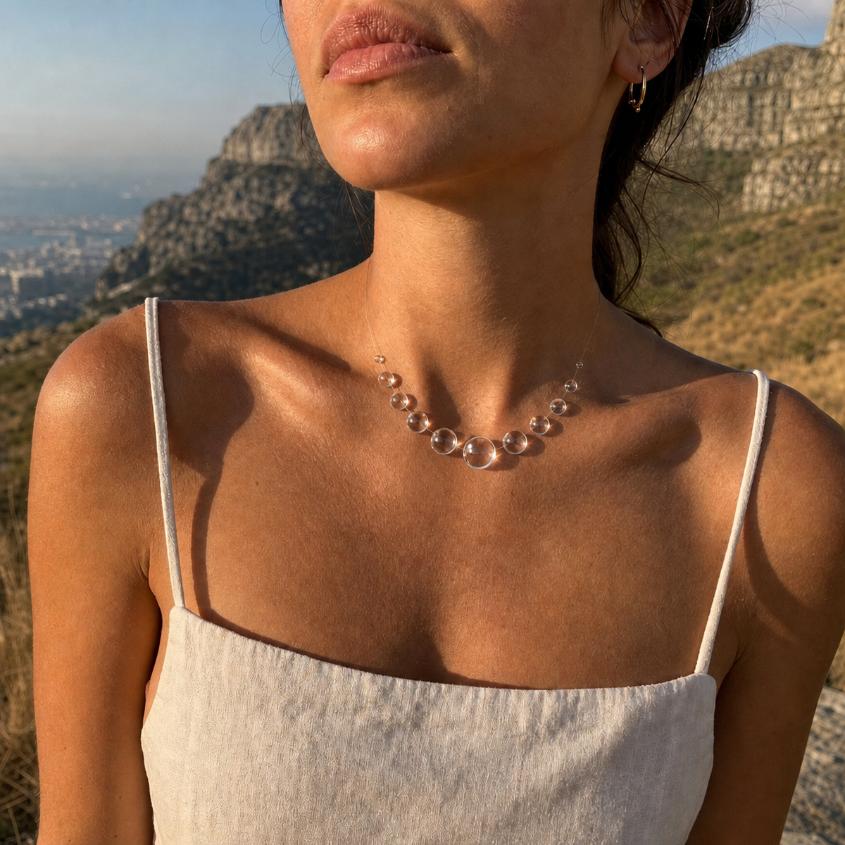 Brume Transparent Drops Necklace