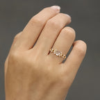 Golden Moonstone Elegant Ring