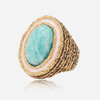 Aqua Crest Radiant Ring