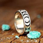 Moon Phase Spinner Ring