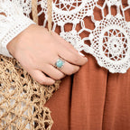 Chunky Aquamarine Wrap Ring