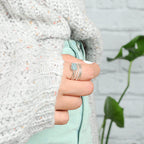 Aquamarine Stacking Ring Set