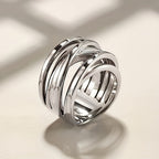 Sculpted Intertwine Band Ring