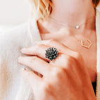 Luxe Vintage Lotus Ring