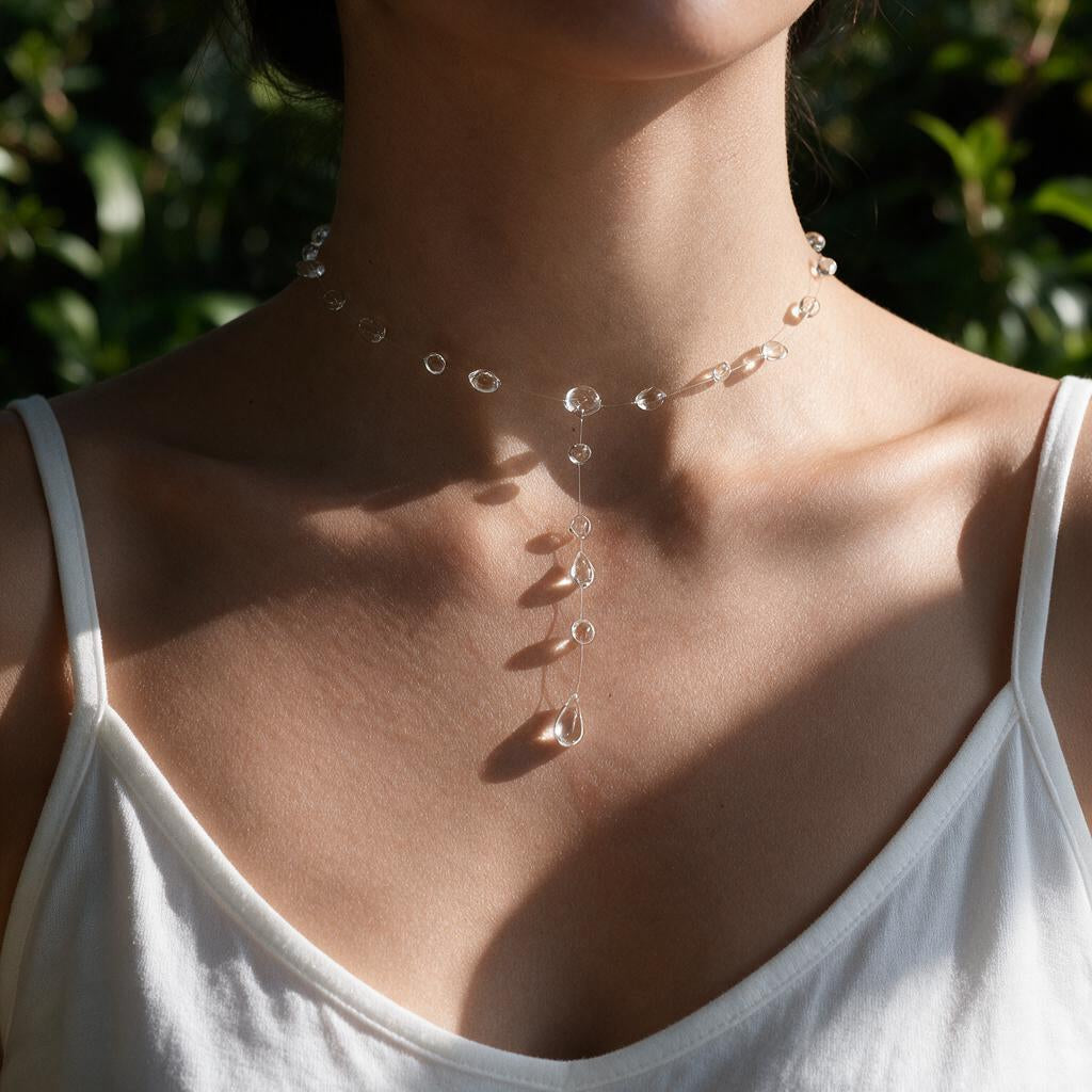 Sirène Clear Drops Necklace