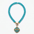 BeeQueen Vintage Natural Agate Necklace