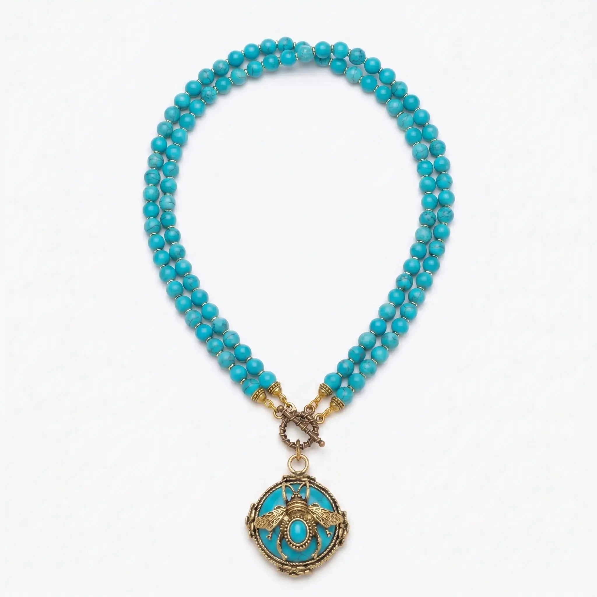BeeQueen Vintage Natural Agate Necklace