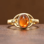 Vintage Oval Zirconia Ring