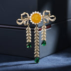 Bowfall Crystal Brooch