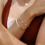 Golden Harmony Pearl Bracelet