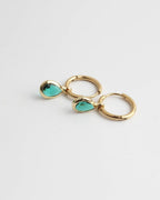 Dana Sleek Oval  Stone Earrings