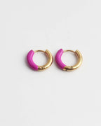 Happy Colorful Hoop Earrings