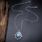 Vintage Blue Stone Necklace