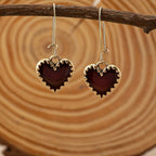Bohemian Style Drip Heart Earrings