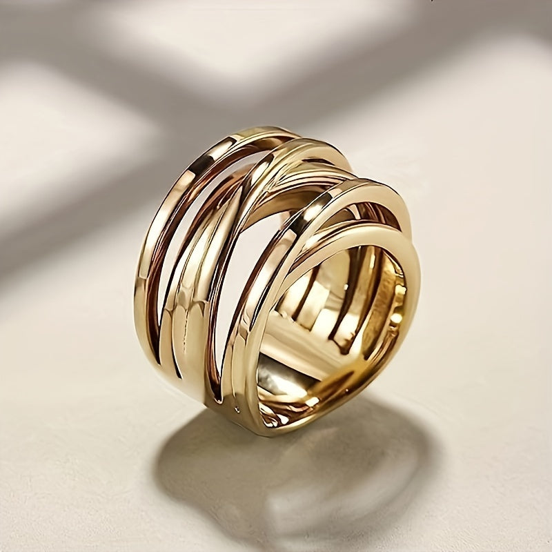 Sculpted Intertwine Band Ring
