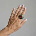 Crimson Noel Elegance Ring