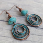 Retro Bohemian Hoop Earrings