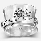 Spinner Dandelion Band Ring