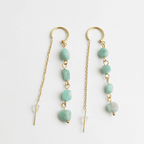 Speckled Stone Drop Earrings