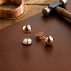 Radiant Dome Copper Earrings