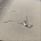 Vintage Moon Pendant Necklace