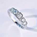 Vintage Bezel Crystal Eternity Ring