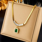Elegant Emerald Gemstone Set