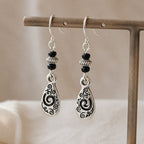 Vintage Empress Teardrop Earrings