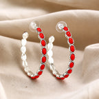 Graceful Silver Hoop Earrings