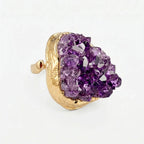Elemental Allure Natural Amethyst Adjustable Ring