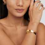Celestial Unique Gold Bangle