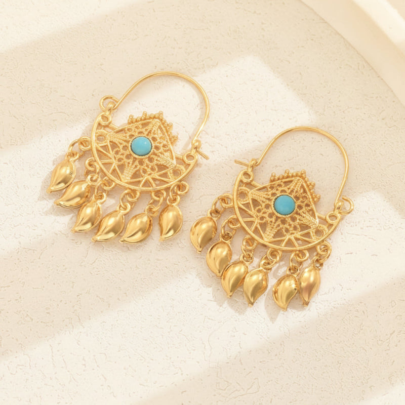 Luxe Tassel Hoop Earrings